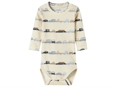 Name It bodysuit peyote melange with cars